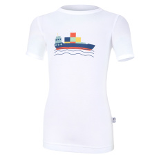 Little Angel-Tričko tenké KR obrázek Outlast® - bílá/loď Velikost oblečení: 122 Little Angel-Tričko tenké KR obrázek Outlast® - bílá/loď Velikost oblečení: 122