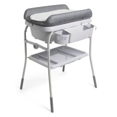 CHICCO Stolek přebalovací s vaničkou Cuddle & Bubble - Graphite Melange 0m+, do 11kg CHICCO Stolek přebalovací s vaničkou Cuddle & Bubble - Graphite Melange 0m+, do 11kg