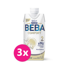 3x BEBA COMFORT HM-O 2 Mléko pokračovací tekuté, 500 ml