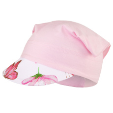 Little Angel-Šátek tenký kšilt Outlast® - růžová baby/růžový motýl Velikost: 4 | 45-48 cm