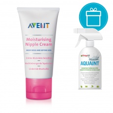 Philips AVENT Krém na bradavky 30 ml + AQUAINT 500 ml Philips AVENT Krém na bradavky 30 ml + AQUAINT 500 ml