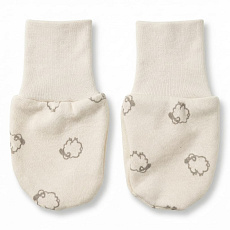 KAARSGAREN-Kojenecké rukavičky z biobavlny 3–6 měsíců beránci