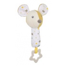 CANPOL BABIES Činka hebká pískací s kousátkem Mouse CANPOL BABIES Činka hebká pískací s kousátkem Mouse