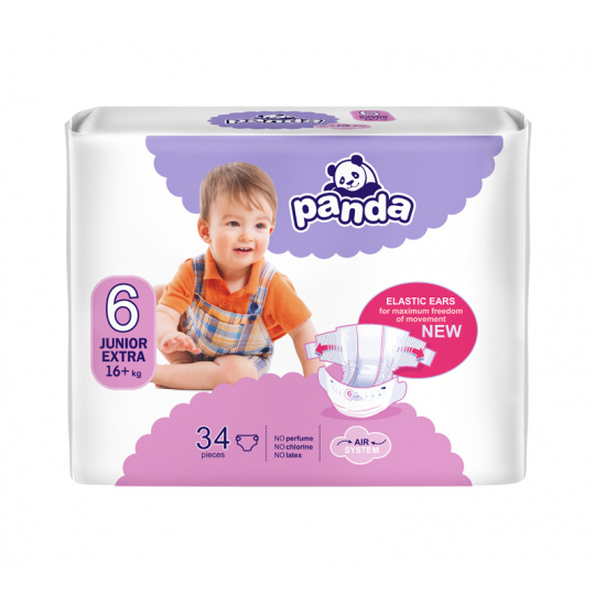 BELLA PANDA Pleny jednorázové 6 Junior extra (16 kg+) 34 ks