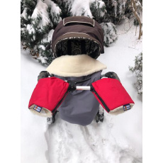 KAARSGAREN-Nepromokavé merino rukavice červené na kočárek KAARSGAREN-Nepromokavé merino rukavice červené na kočárek