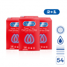 DUREX Feel Thin Extra Lubricated pack 54 ks (2+1) DUREX Feel Thin Extra Lubricated pack 54 ks (2+1)