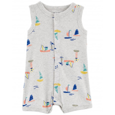 CARTER'S Overal letní Grey Boats kluk 6m CARTER'S Overal letní Grey Boats kluk 6m