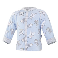 Little Angel-Kabátek podšitý Outlast® - šedá-usínáček/pruh bílošedý melír Velikost: 50-56 Little Angel-Kabátek podšitý Outlast® - šedá-usínáček/pruh bílošedý melír Velikost: 50-56