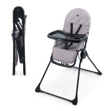 KINDERKRAFT Židlička jídelní Binci Grey KINDERKRAFT Židlička jídelní Binci Grey