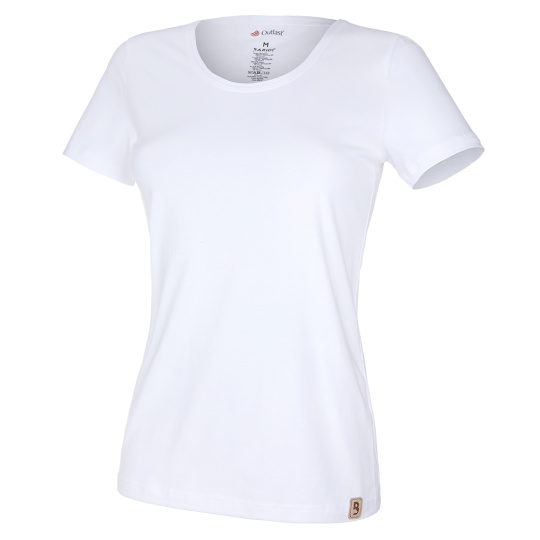 Little Angel-Tričko dámské KR tenké výstřih U Outlast® - bílá Velikost oblečení: M