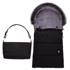 Little Angel-Fusak DE LUXE 5ti bod Outlast® - černá/šedá