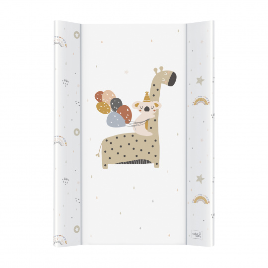 CEBA Podložka přebalovací 2-hranná s pevnou deskou (50x80) Comfort Giraffe