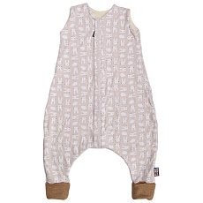 KAARSGAREN-Merino spací pytel 100 cm zajíc béžový s nožičkami