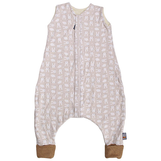 KAARSGAREN-Merino spací pytel 100 cm zajíc béžový s nožičkami