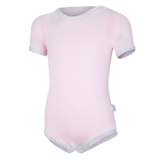 Little Angel-Body tenké KR Outlast® - růžová baby/pruh bílošedý melír Velikost: 62 Little Angel-Body tenké KR Outlast® - růžová baby/pruh bílošedý melír Velikost: 62