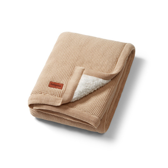 BABYONO Deka bavlněná s fleecovou podšívkou 75 x 100 cm béžová BABYONO Deka bavlněná s fleecovou podšívkou 75 x 100 cm béžová