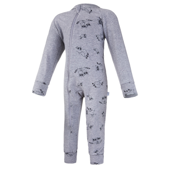 Little Angel-Overal smyk DR TISK lemy Outlast® - šedý melír/šedý melír mývalové Velikost oblečení: 92 Little Angel-Overal smyk DR TISK lemy Outlast® - šedý melír/šedý melír mývalové Velikost oblečení: 92