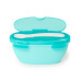 SKIP HOP Miska se lžičkou v ochranném pouzdře Easy Serve Teal 240 ml, 3m+