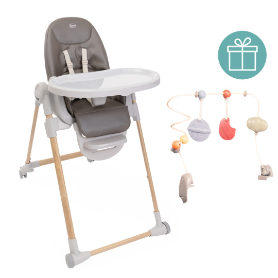 CHICCO Židlička jídelní Polly Armonia - Scandinavian + Hrazdička Rainbow CHICCO Židlička jídelní Polly Armonia - Scandinavian + Hrazdička Rainbow