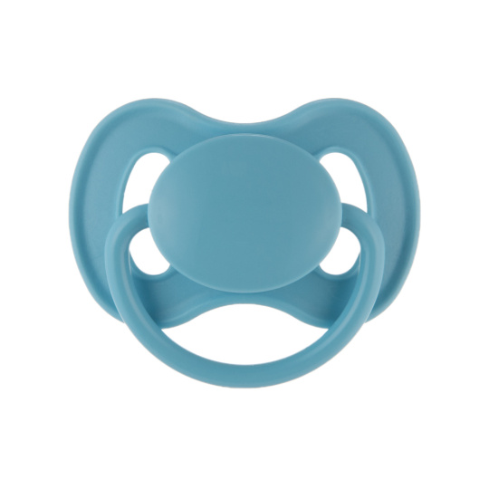 CANPOL BABIES Dudlík kaučukový s kulatou špičkou špičkou Nude 6-18m modrý