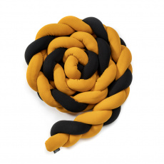 ESECO Mantinel pletený 180 cm black - mustard ESECO Mantinel pletený 180 cm black - mustard