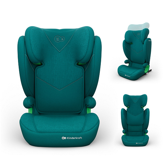 KINDERKRAFT Autosedačka Junior Fix 2 Plus (100-150 cm) Green KINDERKRAFT Autosedačka Junior Fix 2 Plus (100-150 cm) Green