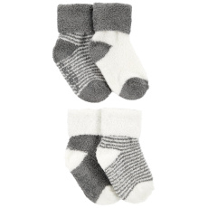 CARTER'S Ponožky Stripes Grey neutrál LBB 4ks 3-12m CARTER'S Ponožky Stripes Grey neutrál LBB 4ks 3-12m