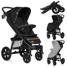 LIONELO Kočárek sportovní Annet Tour Black Carbon