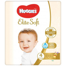HUGGIES Elite Soft Pleny jednorázové 4 (8-14 kg) 33 ks
