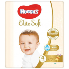 HUGGIES Elite Soft Pleny jednorázové 4 (8-14 kg) 33 ks HUGGIES Elite Soft Pleny jednorázové 4 (8-14 kg) 33 ks