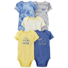 CARTER'S Body krátký rukáv Blue Ocean chlapec 5ks 6m CARTER'S Body krátký rukáv Blue Ocean chlapec 5ks 6m