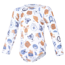 Little Angel-Body tričko smyk TISK Outlast® - bílá barevná zvířátka Velikost oblečení: 80 Little Angel-Body tričko smyk TISK Outlast® - bílá barevná zvířátka Velikost oblečení: 80