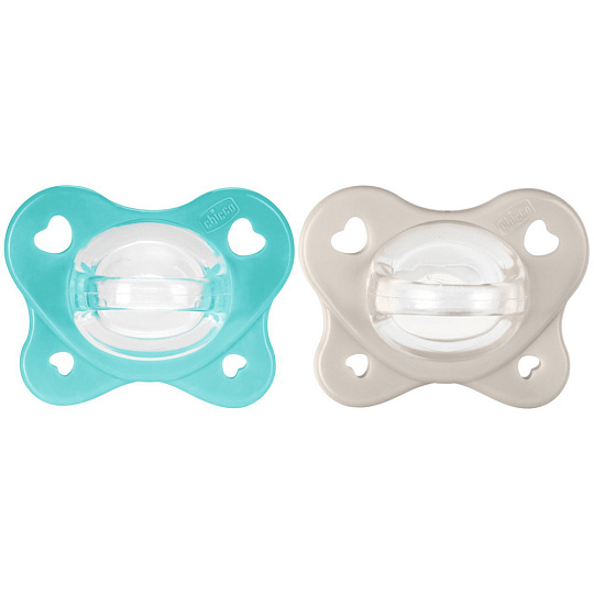 CHICCO Dudlíky PhysioForma® Dual Soft modré 6-16m, 2 ks