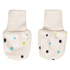 KAARSGAREN-Rukavičky bio-bavlna 0 až 3 měsíce puntíky