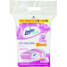 LINTEO BABY Ubrousky vlhčené s měsíčkem lékařským XXL Pack 5x72 ks LINTEO BABY Ubrousky vlhčené s měsíčkem lékařským XXL Pack 5x72 ks