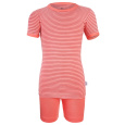 Little Angel-Pyžamo KR Outlast® - pruh tm.coral/tm.coral Velikost oblečení: 92