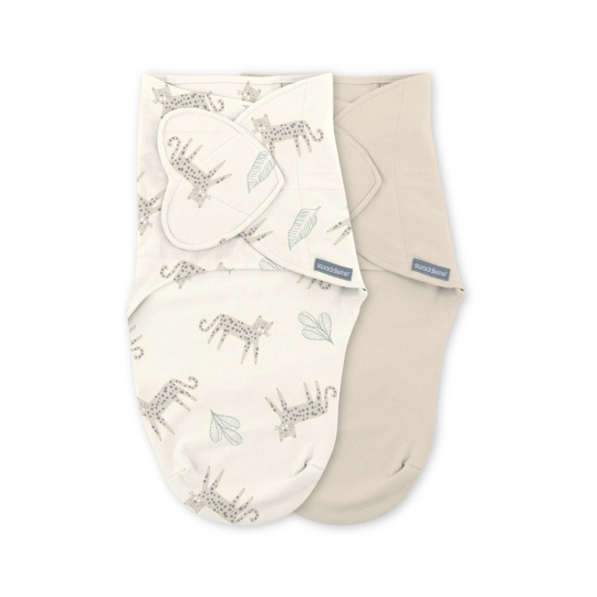 INGENUITY Zavinovačka SwaddleMe™  Ulitka bavlna Born free 2ks 0,5 TOG 0-3m