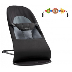 BABYBJÖRN Lehátko Balance Soft s hračkou Black/Dark Grey BABYBJÖRN Lehátko Balance Soft s hračkou Black/Dark Grey