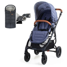 VALCO BABY Kočárek sportovní Trend 4 Ultra Denim + fusak Jibot a rukávník/rukavice Jasie GRY VALCO BABY Kočárek sportovní Trend 4 Ultra Denim + fusak Jibot a rukávník/rukavice Jasie GRY