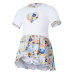 Little Angel-Body šaty tenké KR set Outlast® - bílá/sv.šedá kvítí Velikost: 92
