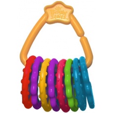 BRIGHT STARTS Kousátko Fun Links™ C kroužky 8 ks, 3m+ BRIGHT STARTS Kousátko Fun Links™ C kroužky 8 ks, 3m+