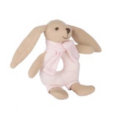 CANPOL BABIES Zajíček Bunny s chrastítkem růžový CANPOL BABIES Zajíček Bunny s chrastítkem růžový