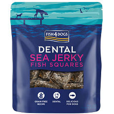 FISH4DOGS Pamlsky pro psy DENTAL SEA mořská ryba - čtverečky 115 g FISH4DOGS Pamlsky pro psy DENTAL SEA mořská ryba - čtverečky 115 g